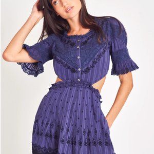 LoveShackFancy Delina Cut Out Dress size small